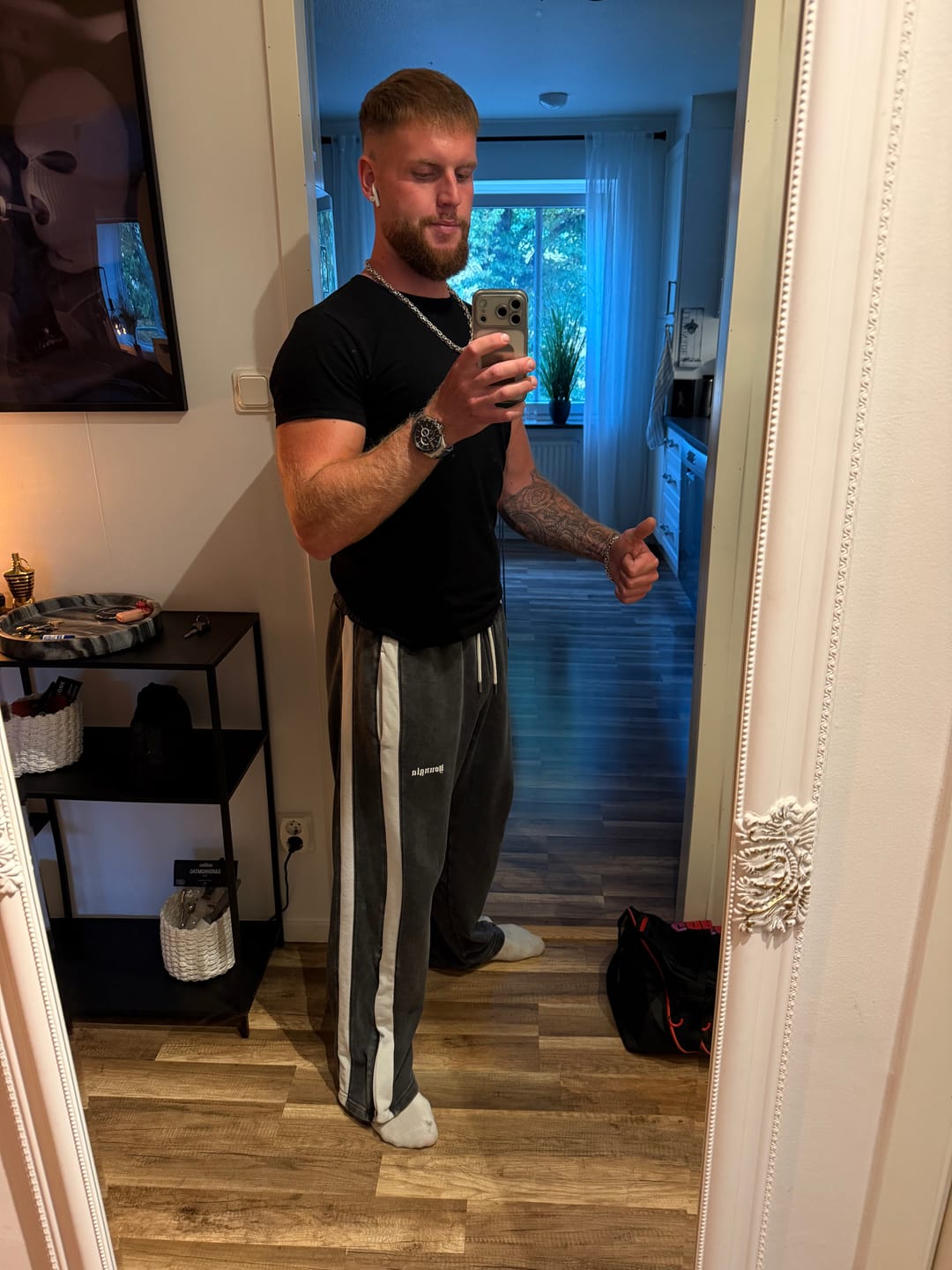 Customer photo review of 2146 - Classic Stripe Sweats