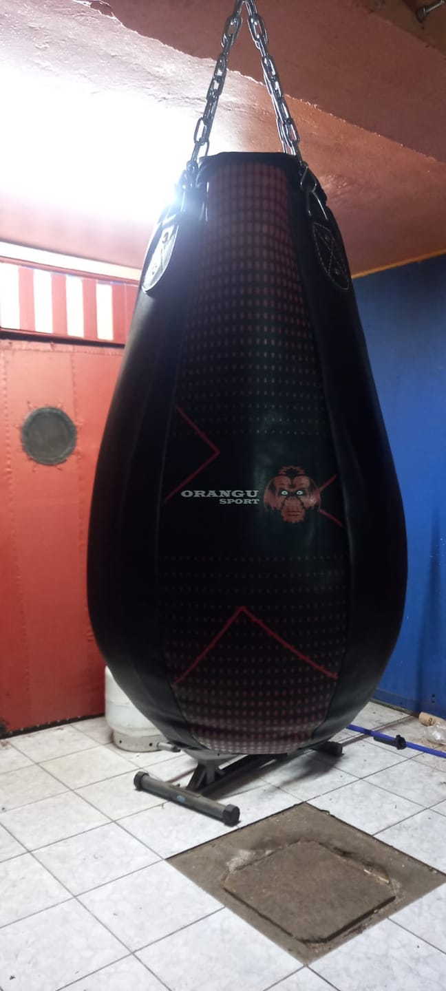 Customer photo review of SACO DE BOXEO TIPO PERA O GOTA / ORANGU SPORT