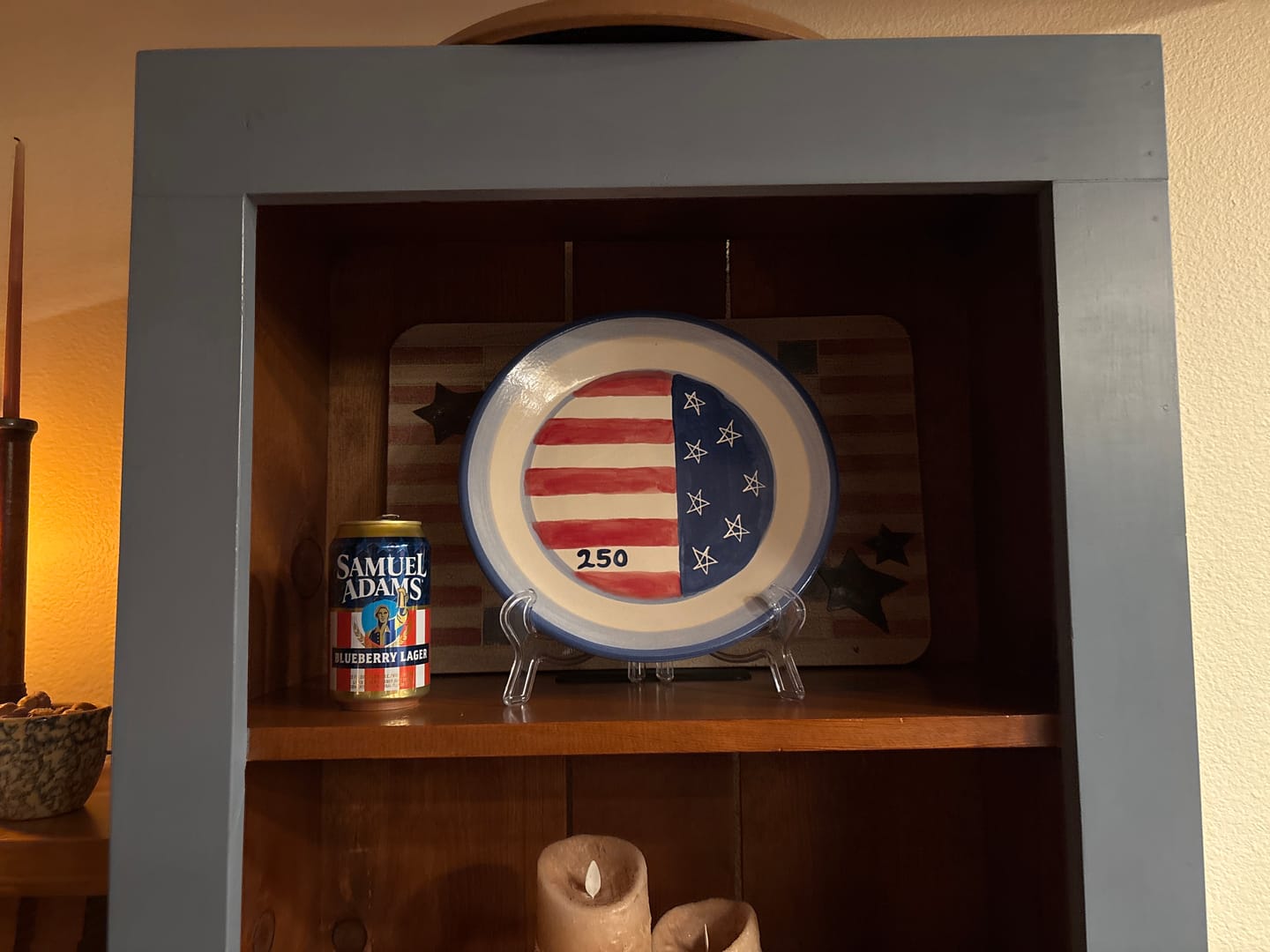 Customer photo review of Semiquincentennial Flag Dinner Plate