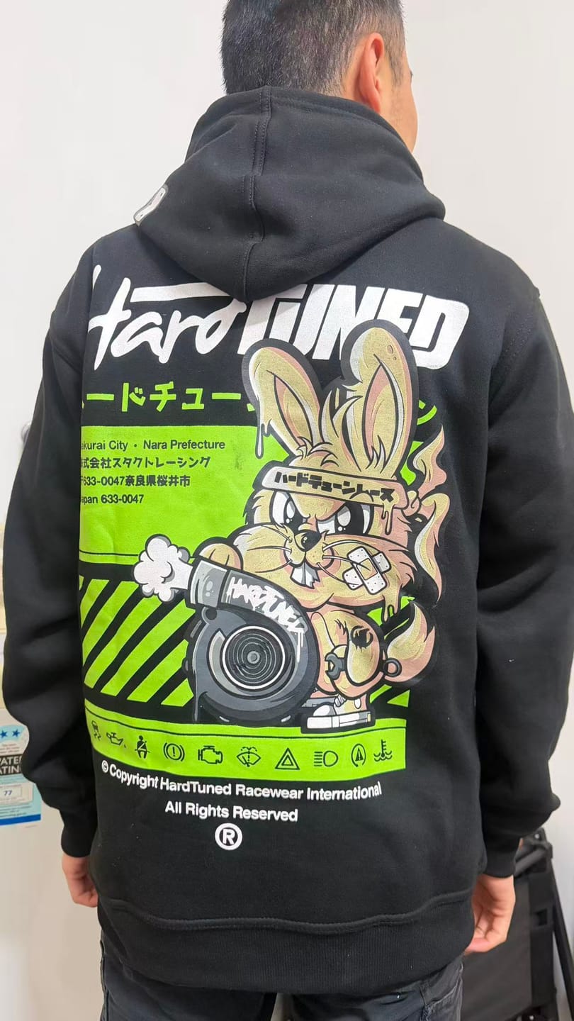 Customer photo review of Turbo Bunny Hoodie - Black