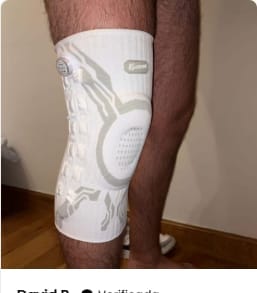 Customer photo review of SureStep™ Adjustable Knee Support Brace