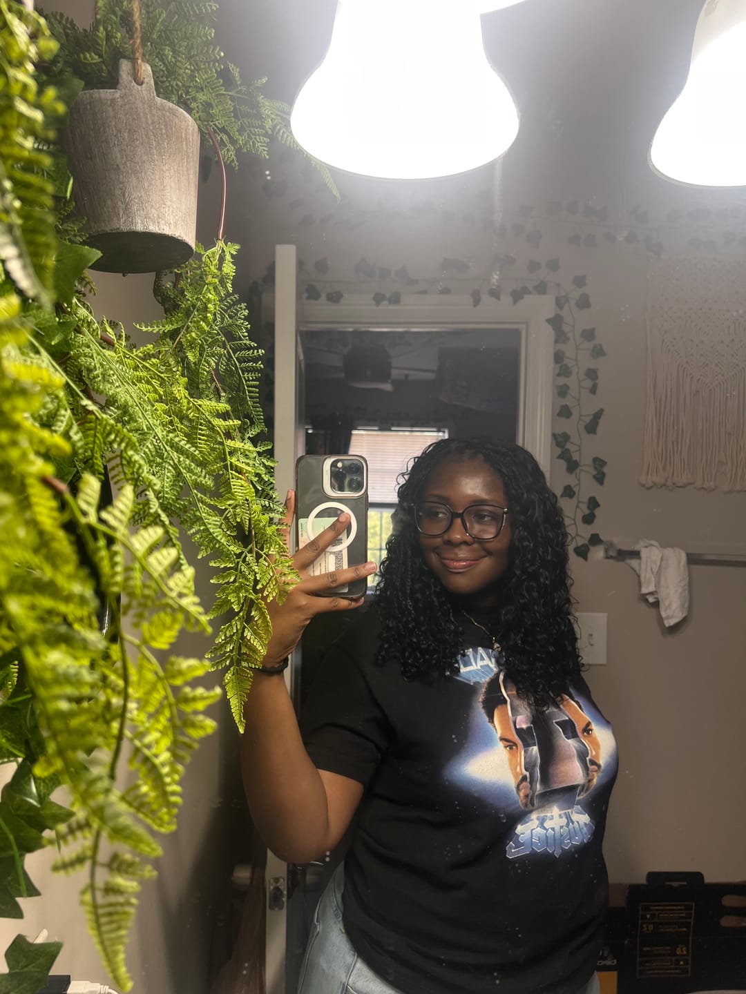 Customer photo review of Water Wave Bulk Hair Extensions for Boho Knotless Braiding