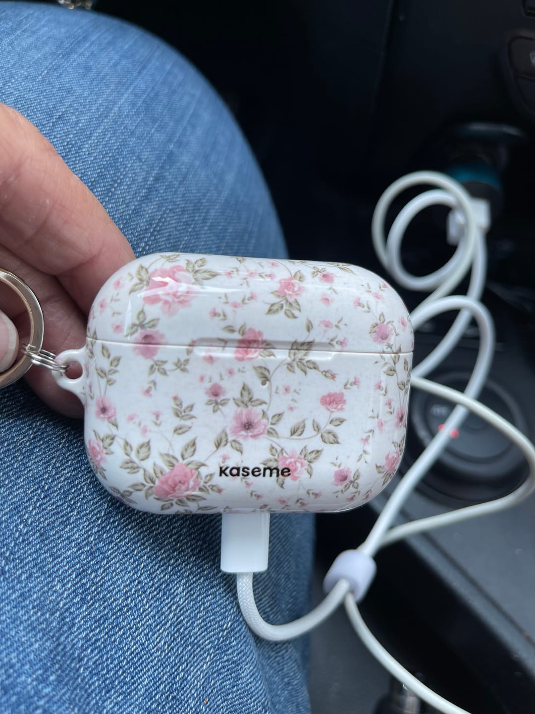 Customer photo review of La Vie en Rose AirPods Case