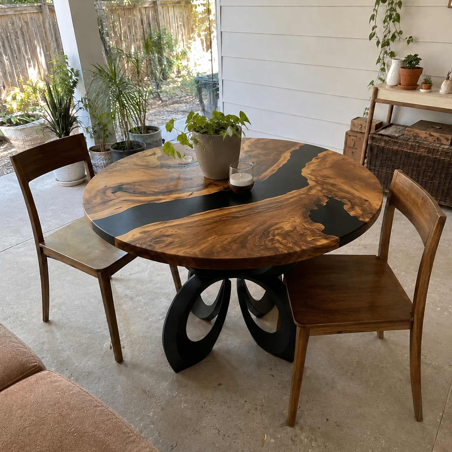 Customer photo review of Dining Table for Rustic Home Interiors - 520 Blosome