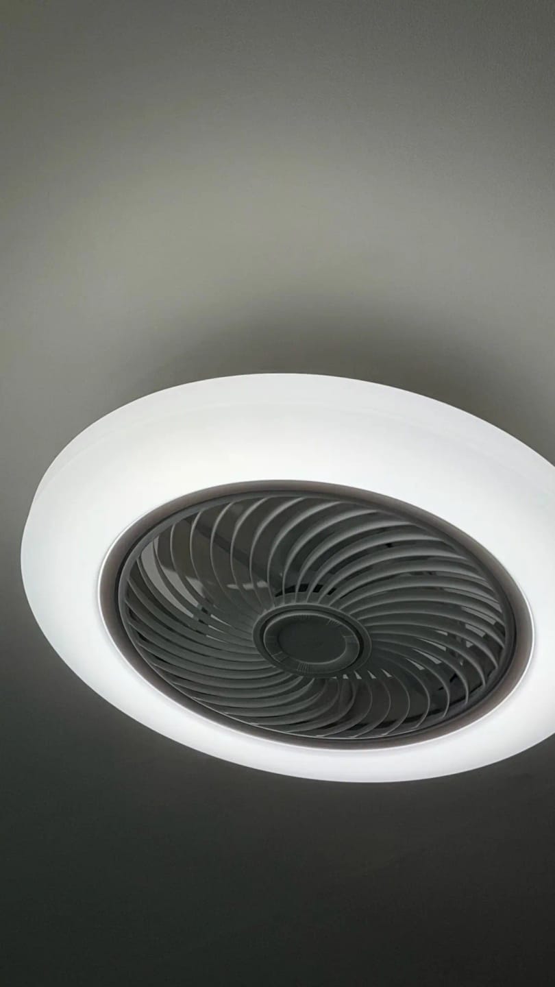 Customer photo review of Integrated LED Ceiling Fan Light, Bladeless Design With Remote Control