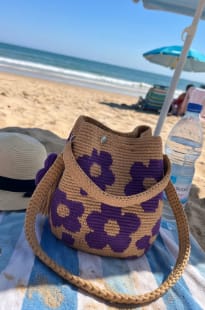 Customer photo review of Bolso de Ganchillo Hecho a Mano