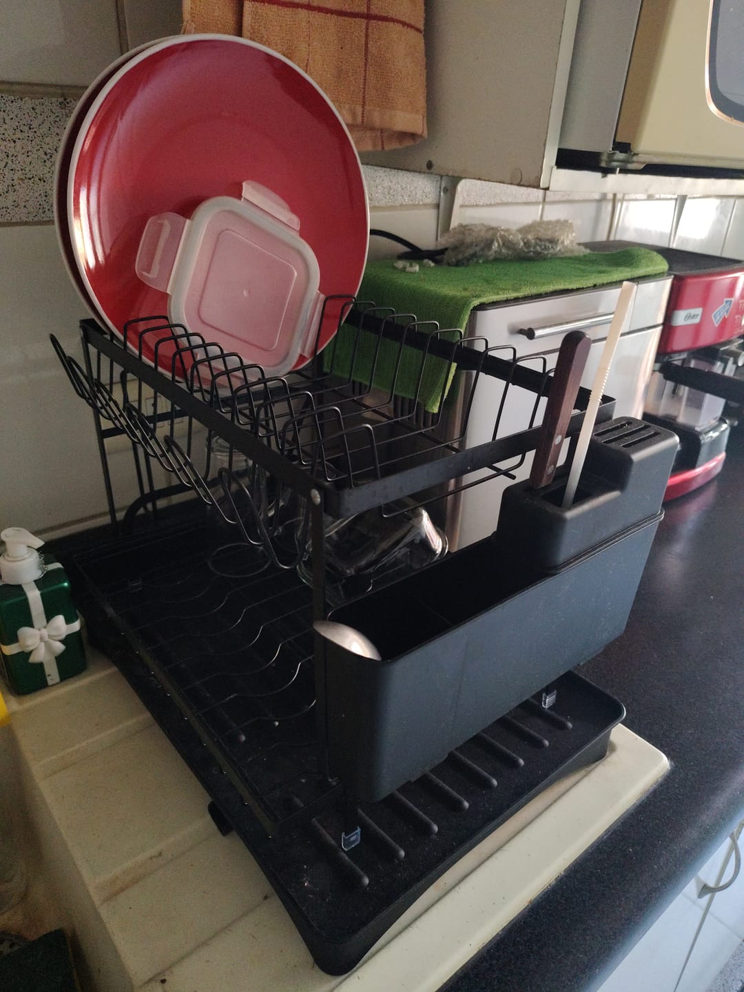 Customer photo review of Escurridor De Platos 2 Niveles Secaplatos Multifuncional