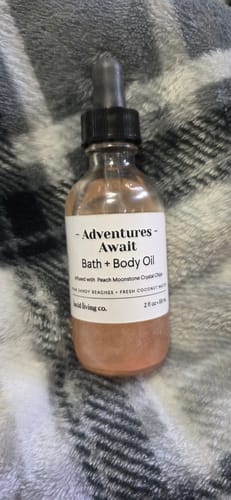 Customer photo review of Adventures Await Bath & Body Oil