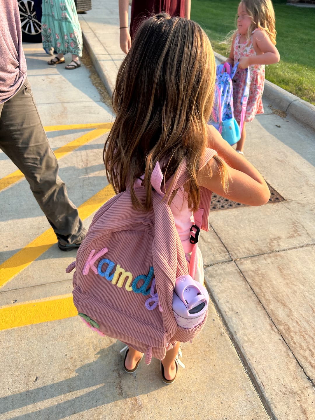 Customer photo review of K&C - Personalized Knitted Backpack