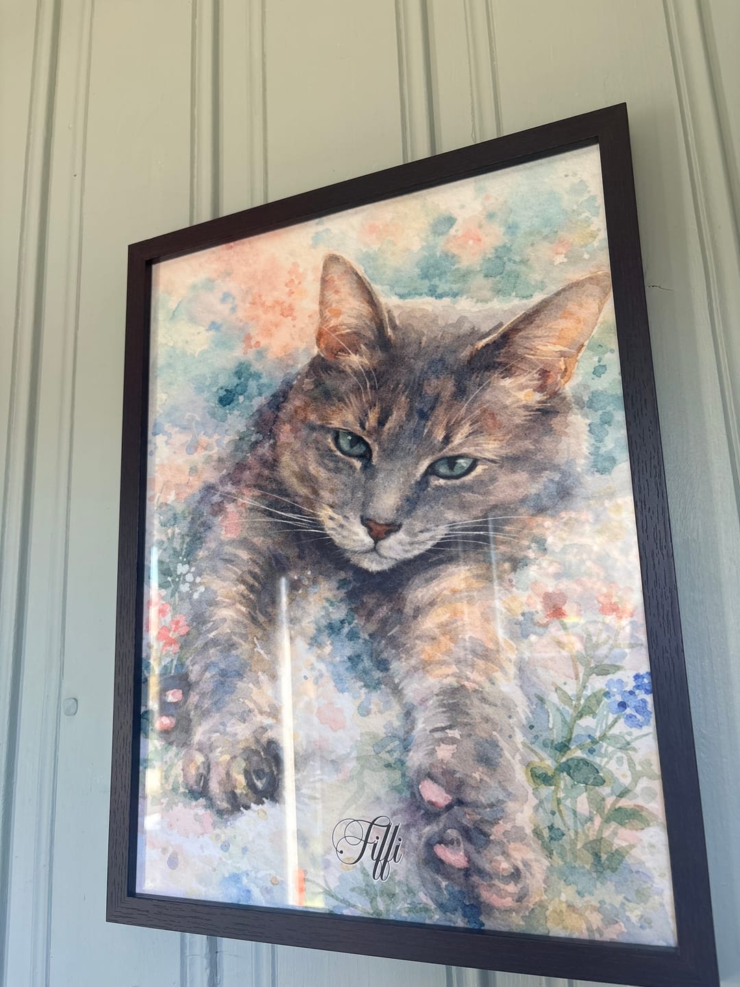 Customer photo review of Personalised Poster - Watercolour