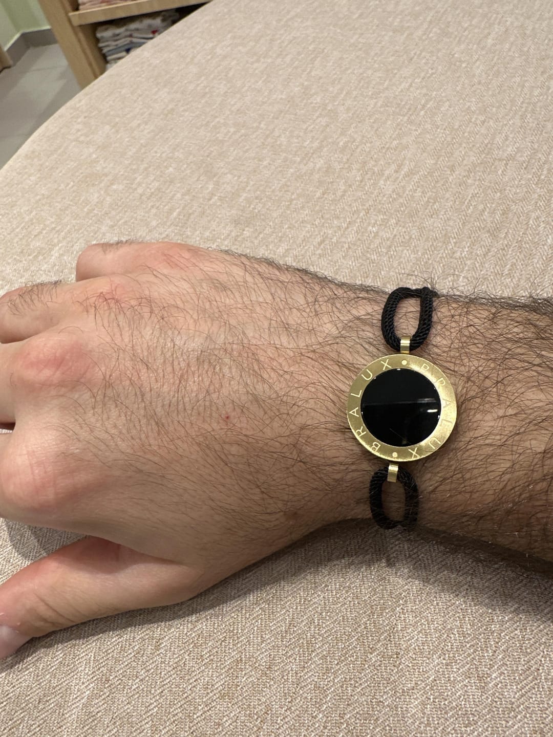 Customer photo review of Circle Onyx Bracelet