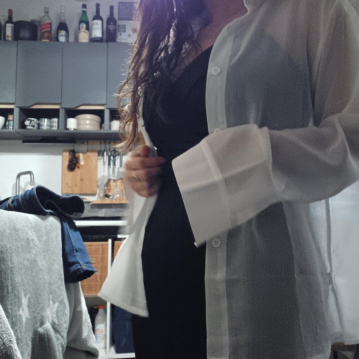 Customer photo review of Robe Courte Froncée à Bretelles