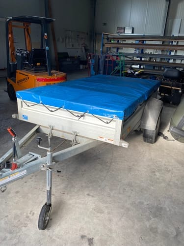 Customer photo review of Anhänger Flachplane 258 x 136 x 8 cm