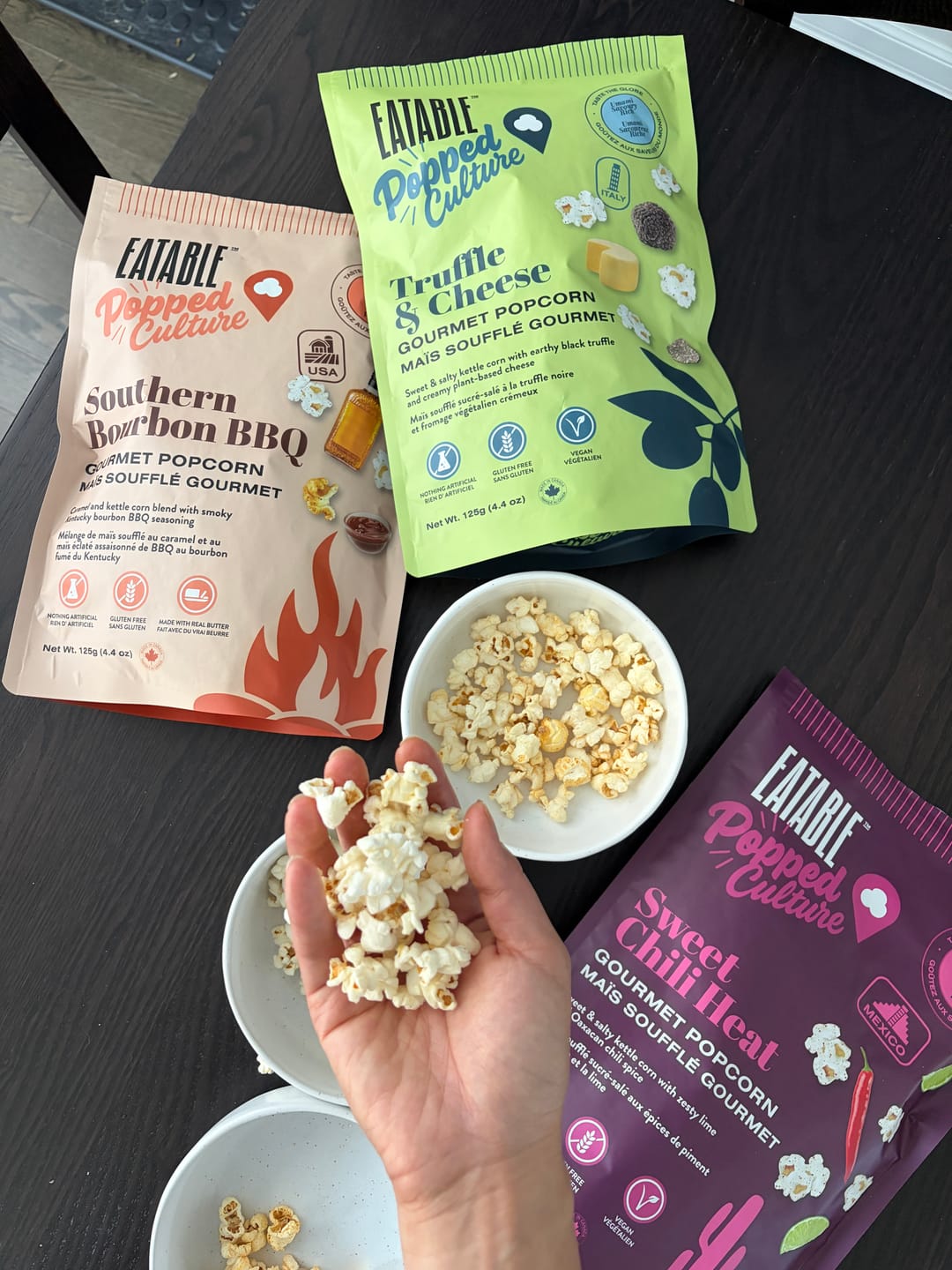 Customer photo review of Popped Culture - Taste the Globe Trio Bundle