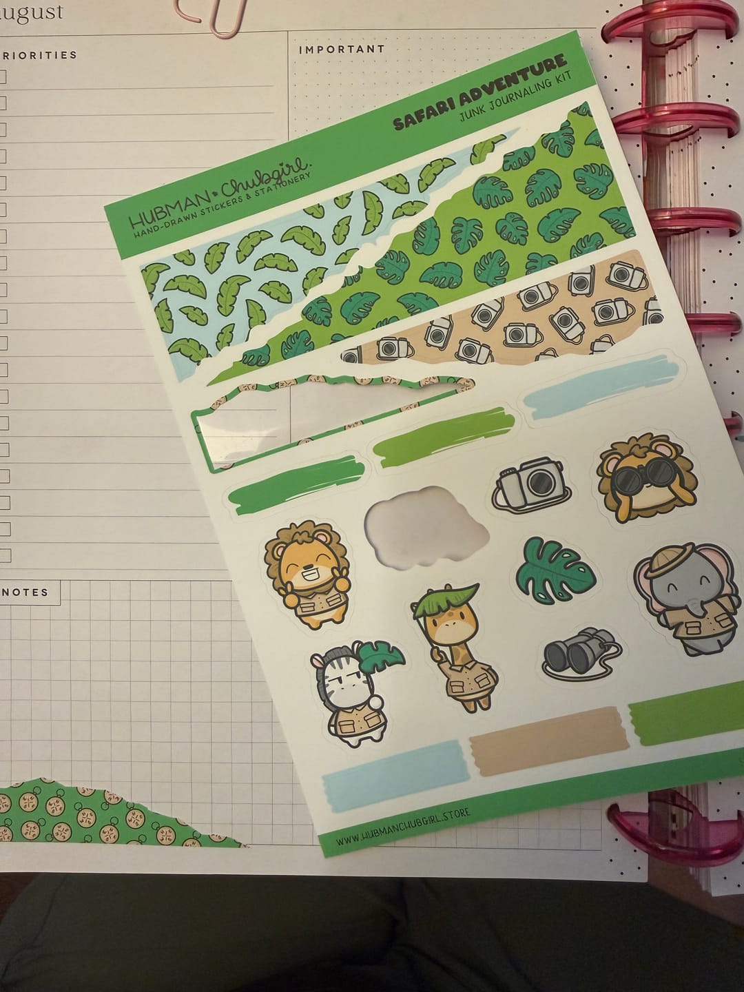 Customer photo review of Safari Adventure Junk Journaling Kit