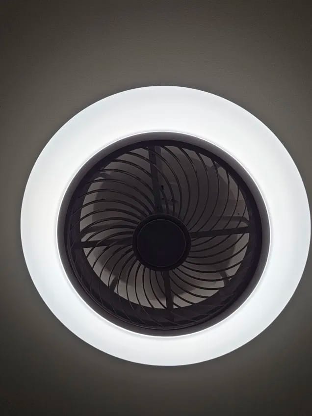 Customer photo review of Integrated LED Ceiling Fan Light, Bladeless Design With Remote Control