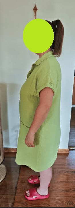 Customer photo review of Robe Chemise Fluide à Boutons