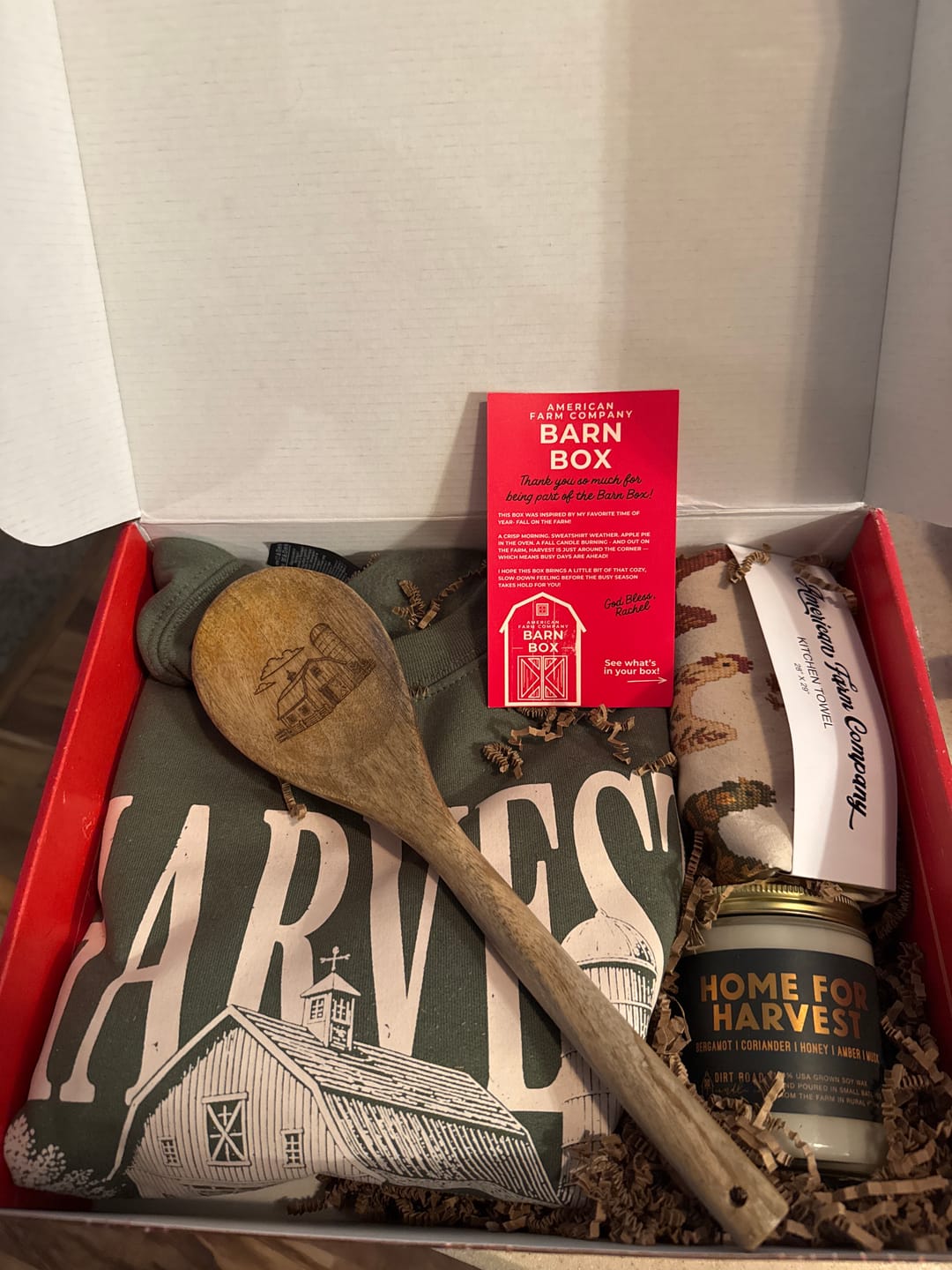 Customer photo review of The Barn Box Subscription