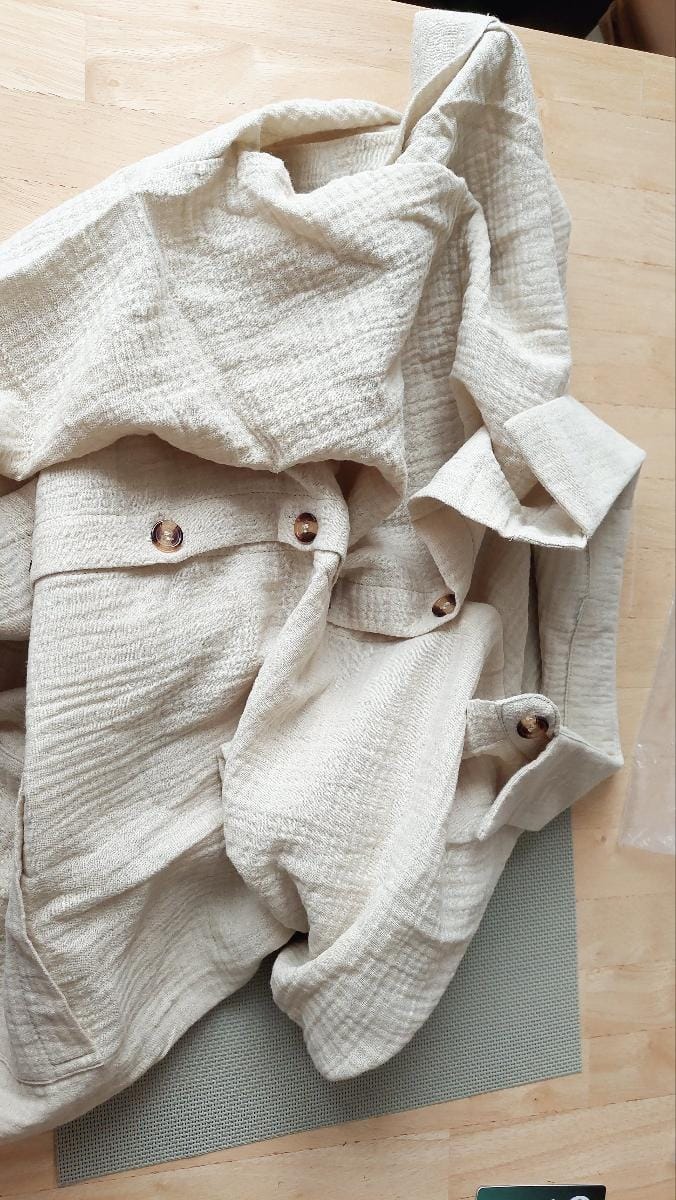 Customer photo review of Robe Chemise Fluide à Boutons
