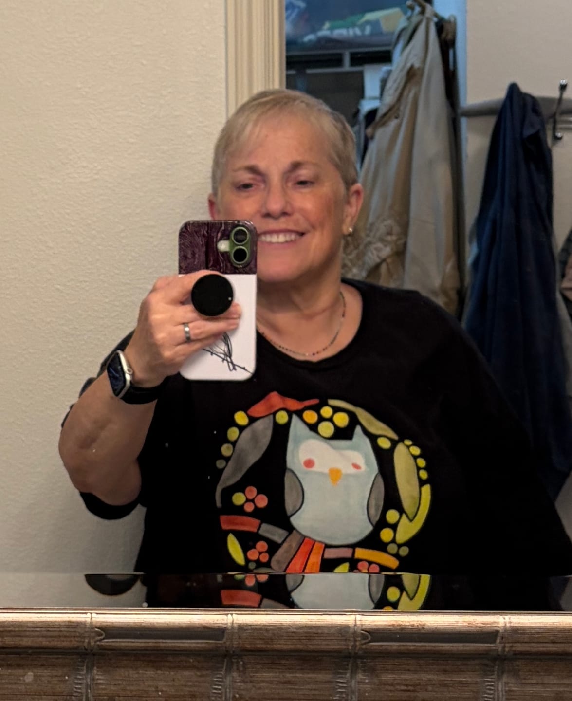 Customer photo review of Little Owl T-Shirt