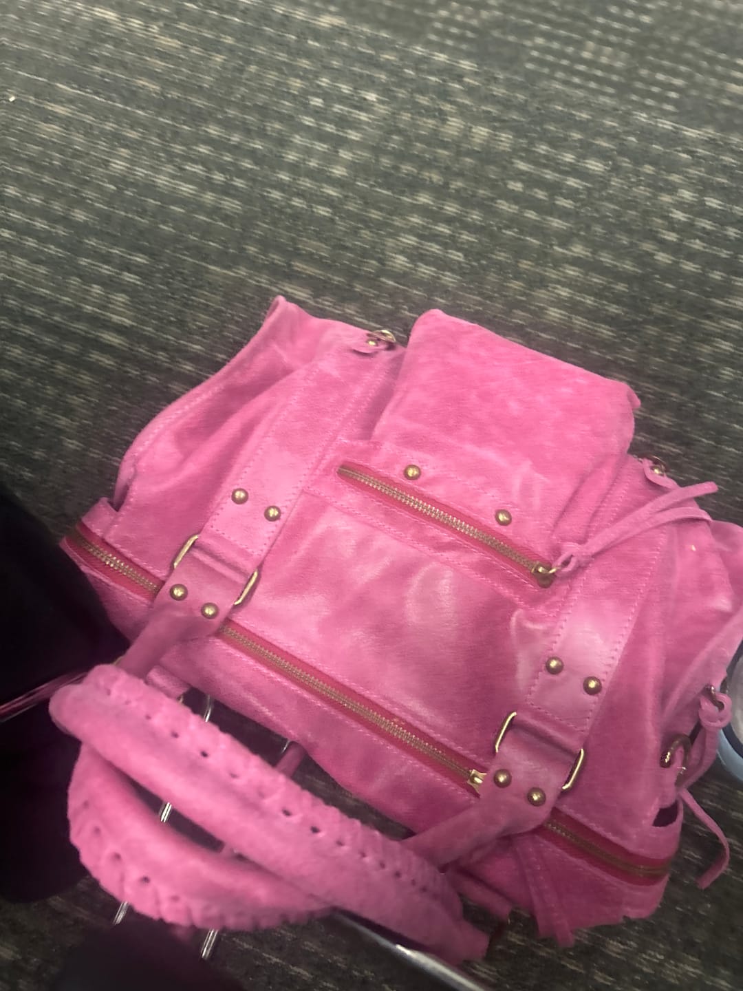 Customer photo review of It girl bag hot pink