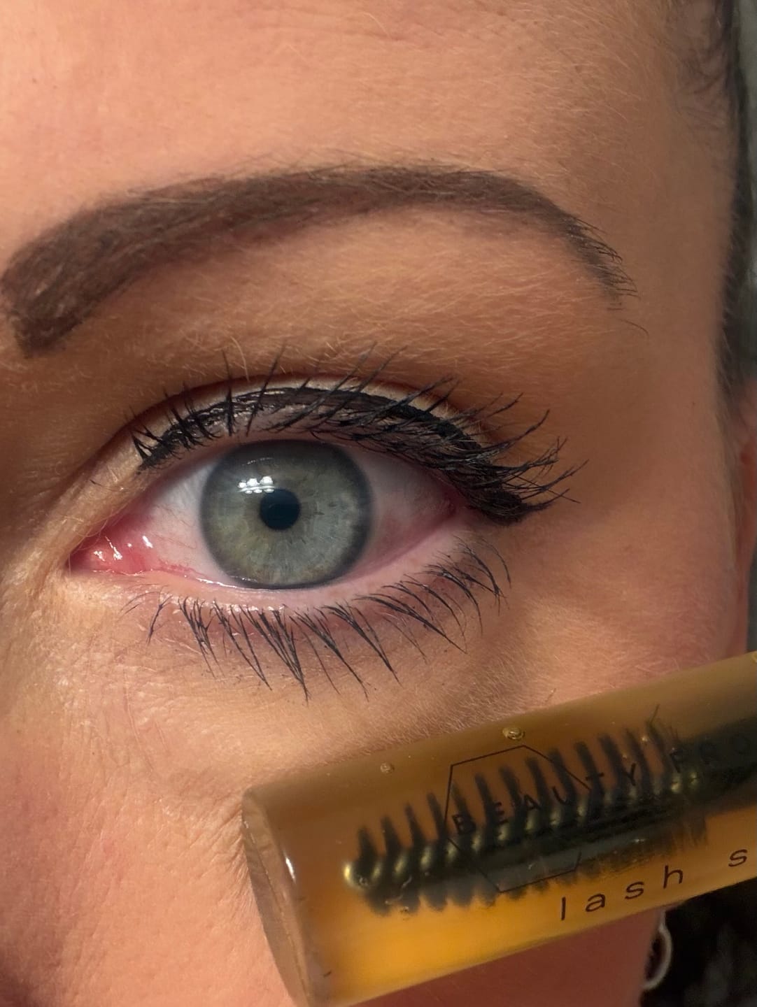 Customer photo review of Lash Serum