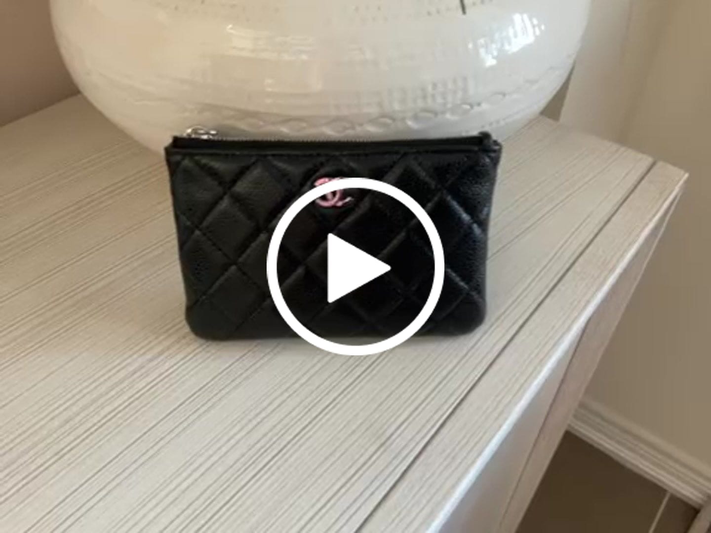 Customer video review of cc zipped wallet 14cm black caviar silver hardware