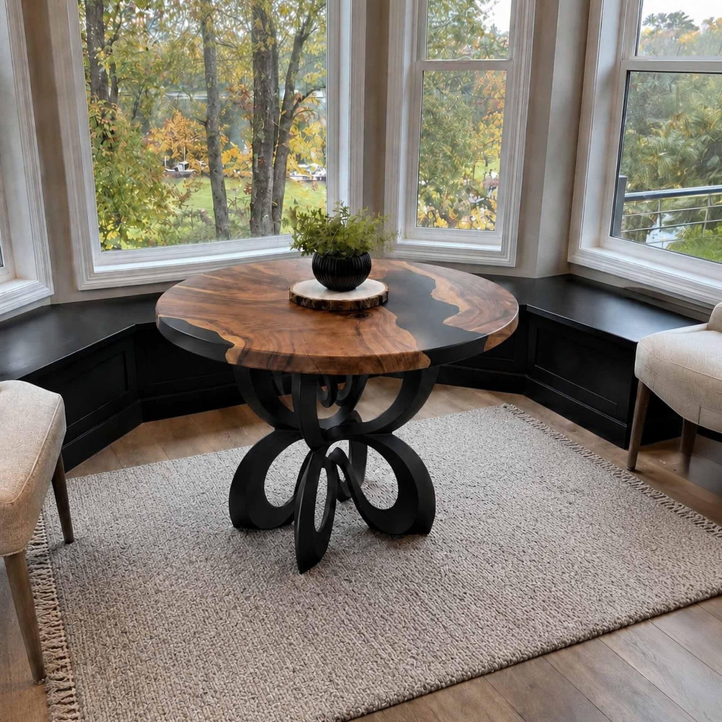 Customer photo review of Dining Table for Rustic Home Interiors - 520 Blosome