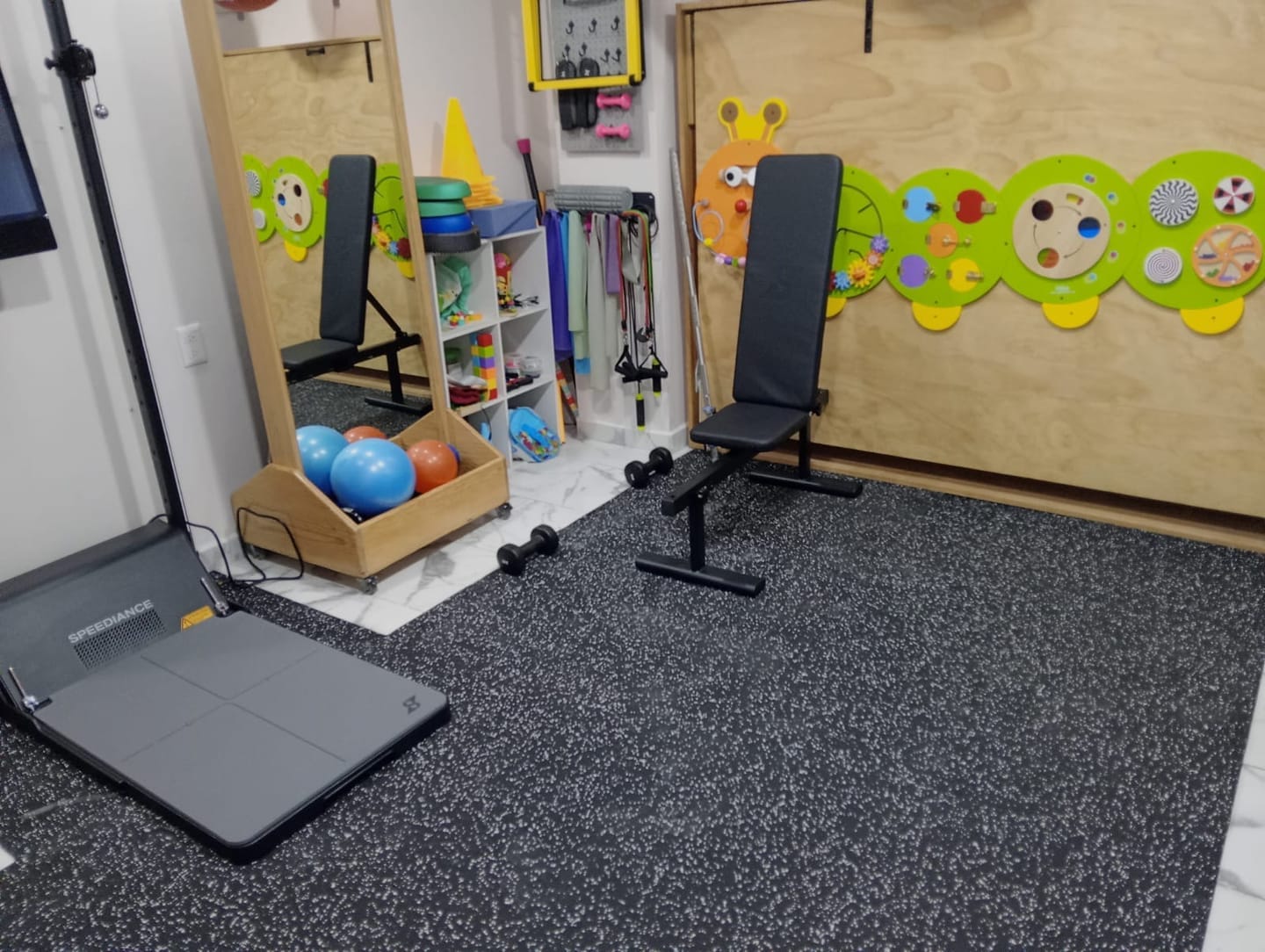 Customer photo review of IRONSIDE Rubber Flooring Roll 32 x 3.2 ft