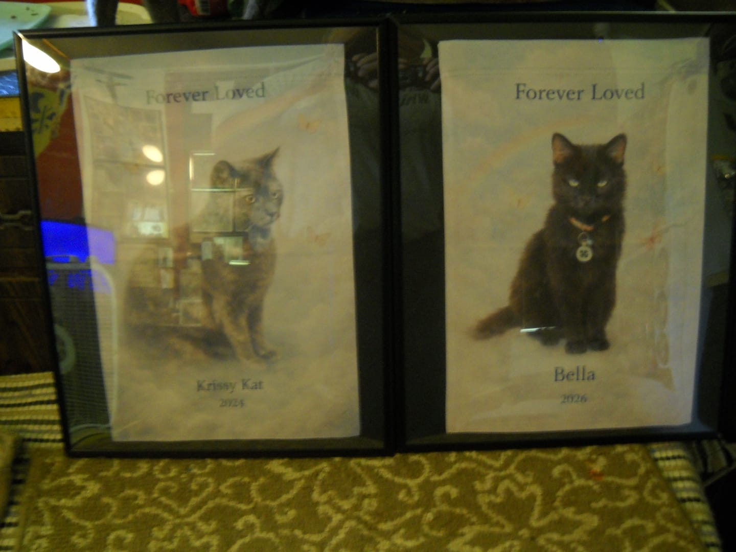 Customer photo review of Forever Loved - Personalized Garden Flag