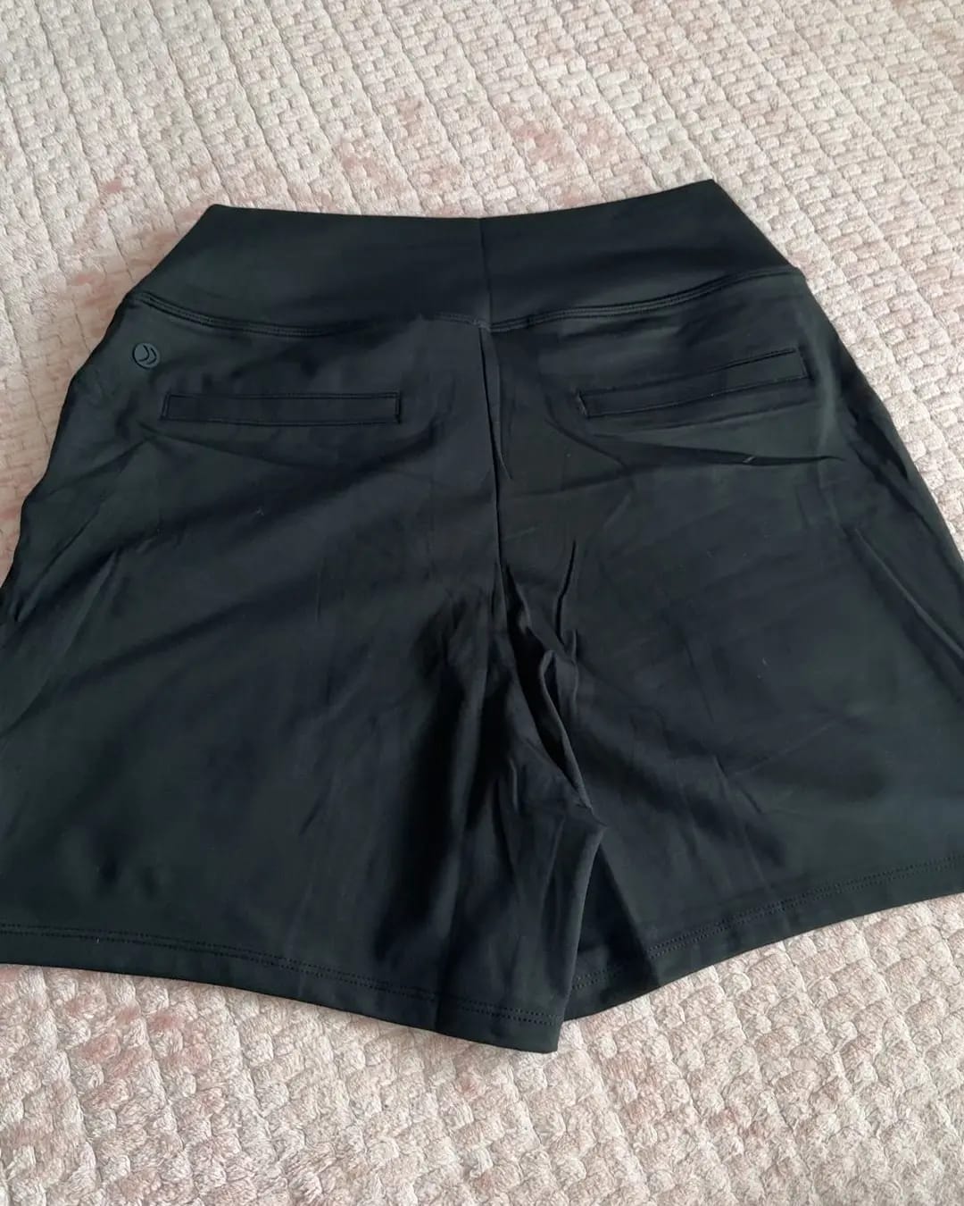 Customer photo review of Women's High-Waisted Athletic Bermuda Shorts with Pockets – Running, Yoga, Summer Casual Activewear