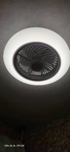 Customer photo review of Integrated LED Ceiling Fan Light, Bladeless Design With Remote Control