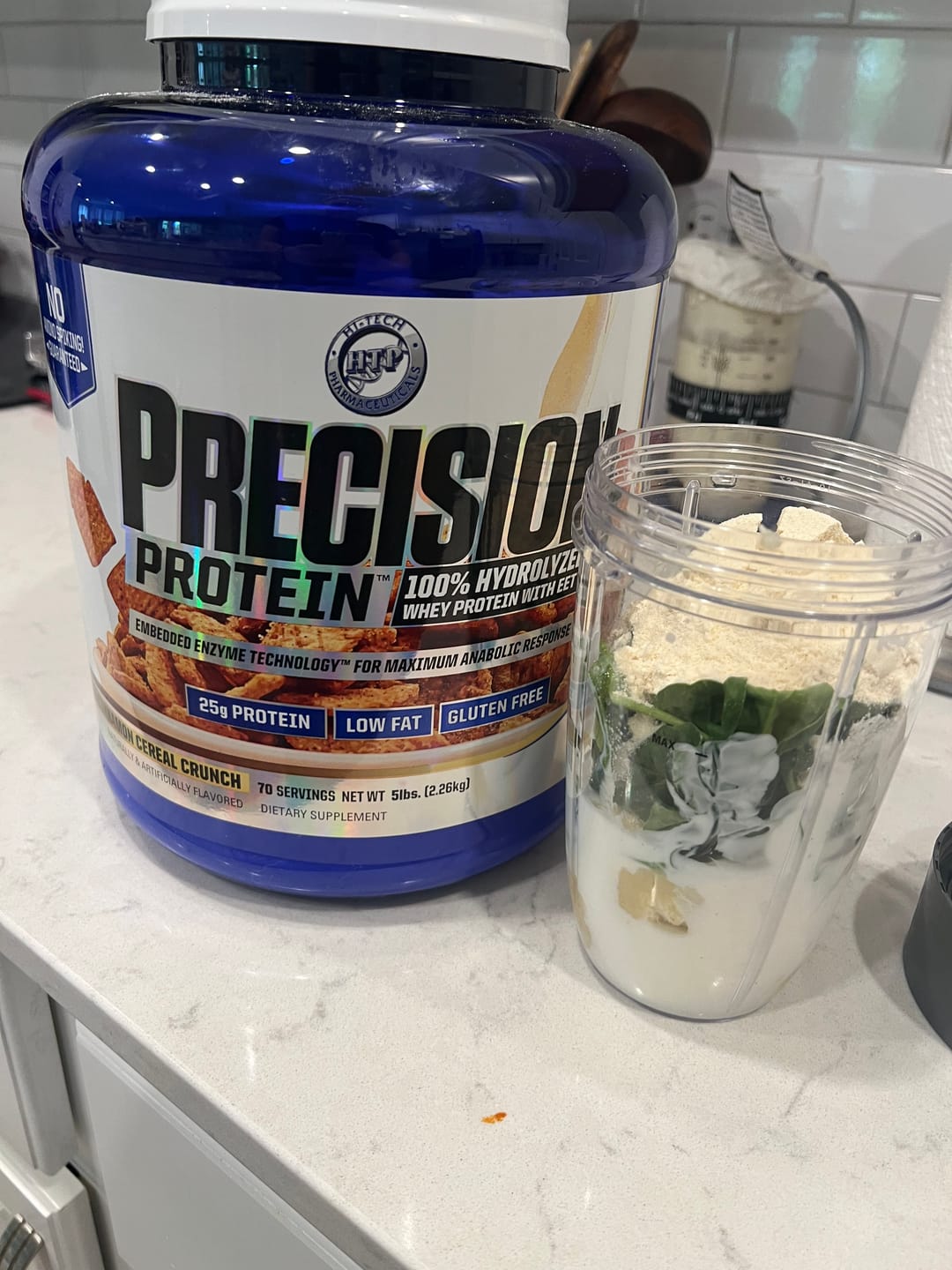Customer photo review of Precision Protein