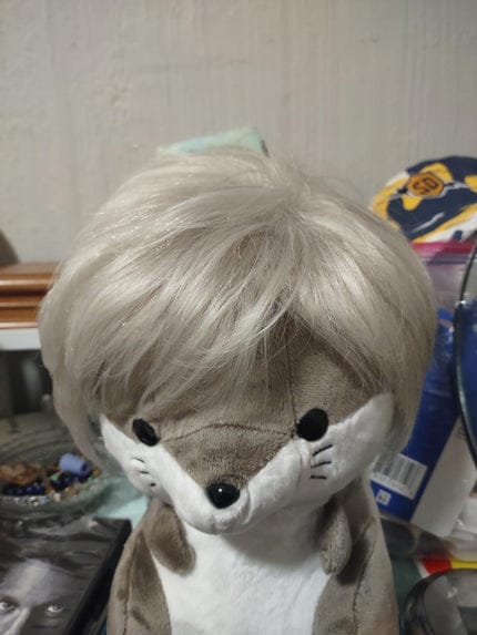 Customer photo review of Classic Straight Pixie Hair Topper – Instant Fullness for Thinning Crowns