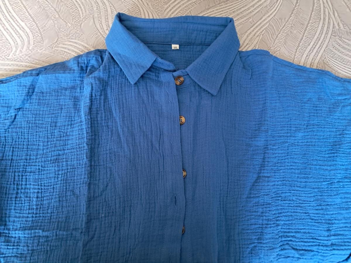 Customer photo review of Robe Chemise Fluide à Boutons