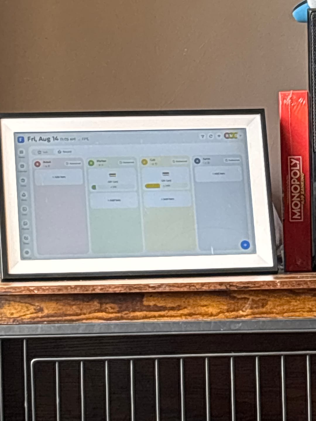 Customer photo review of Calmo Daily - Smart Family Calendar