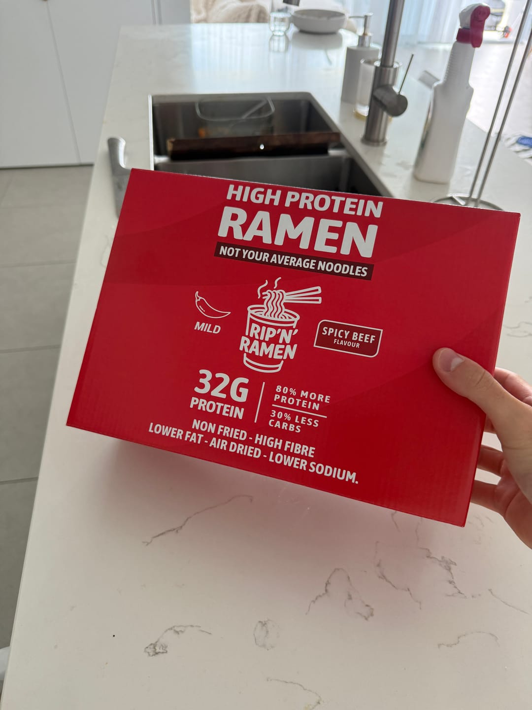 Customer photo review of Rip'N'Ramen 32G High Protein Ramen