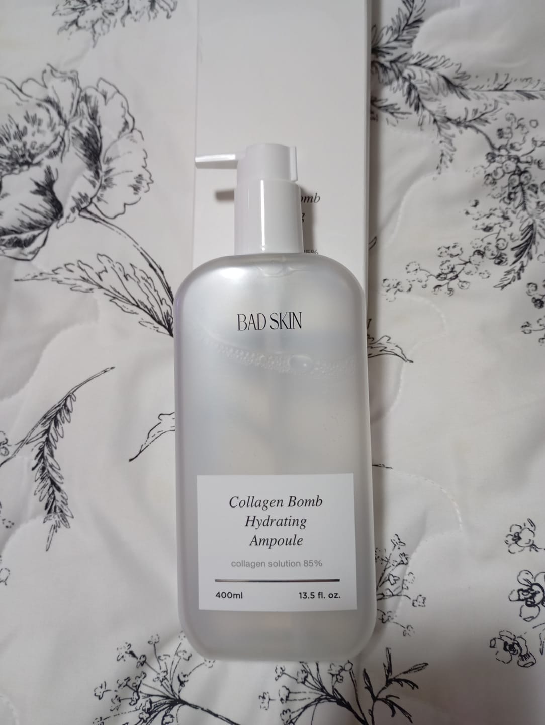 Customer photo review of Bad Skin™ Korean Collagen Bomb Hydrating Ampoule