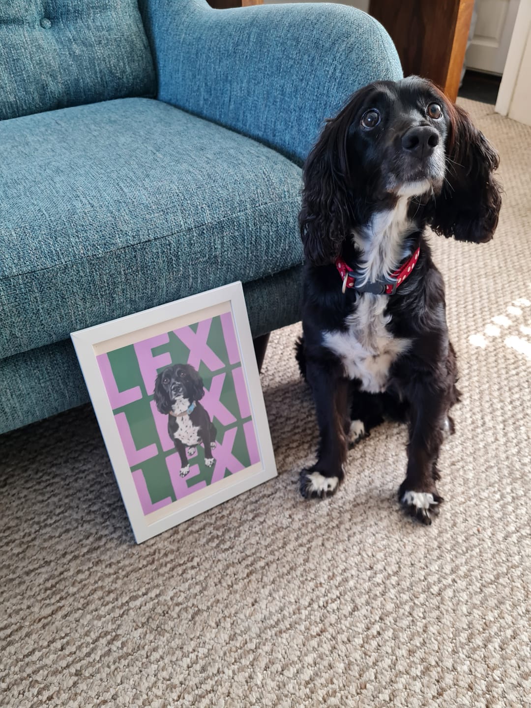 Customer photo review of Big Name - Personalised Poster