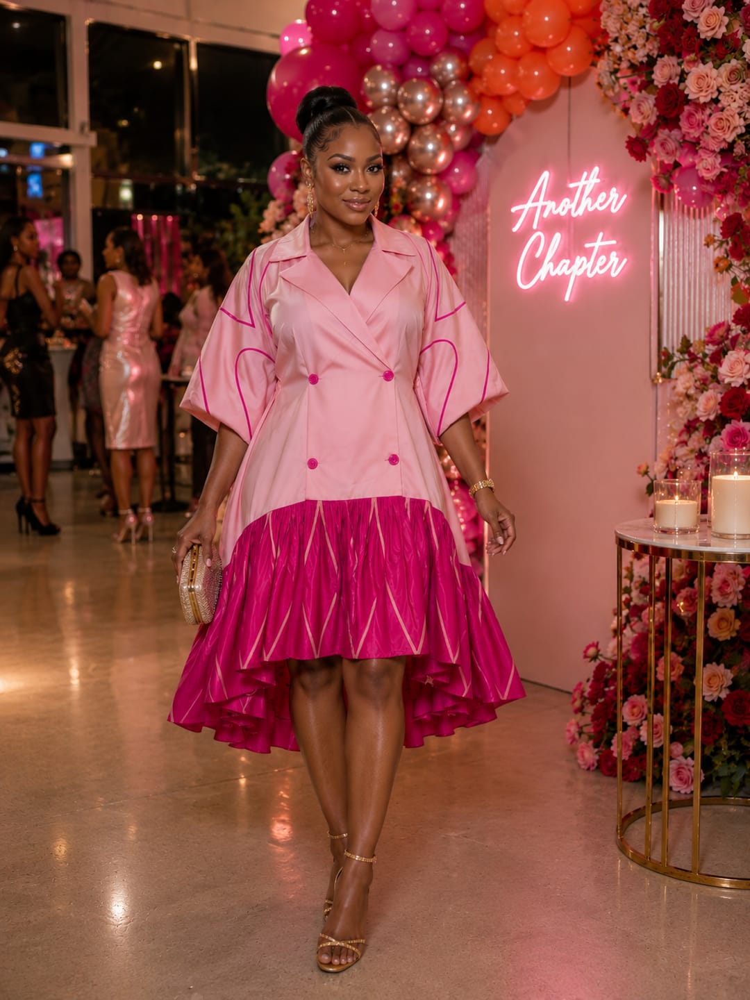 Customer photo review of The Boardroom Muse Dress