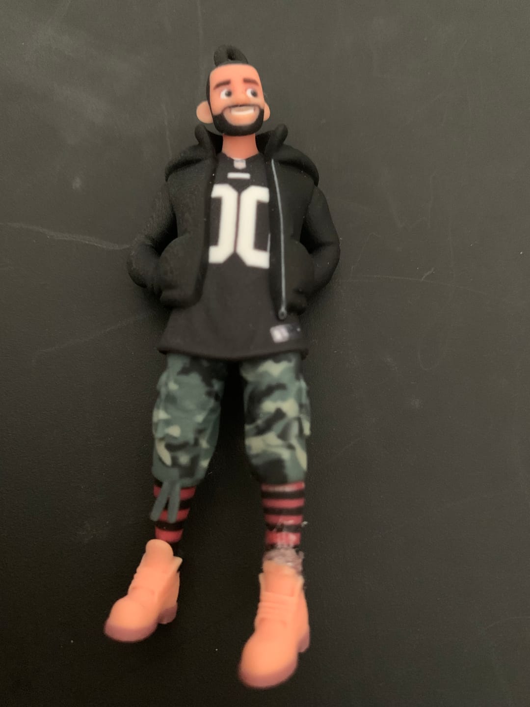 Customer photo review of Custom 3D Figure Keychain