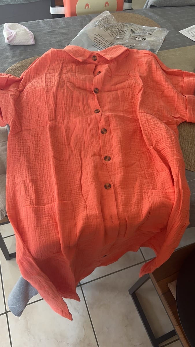 Customer photo review of Robe Chemise Fluide à Boutons