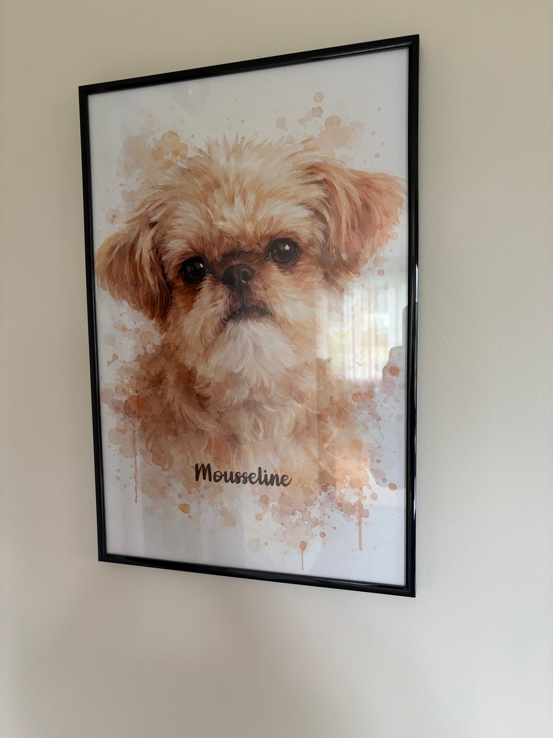 Customer photo review of Personalized Poster - Watercolor Realistic Portrait