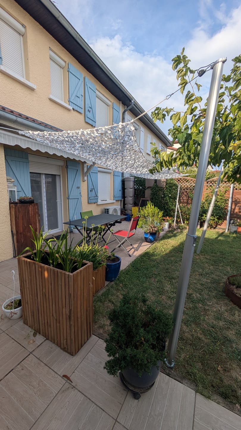 Customer photo review of Mât télescopique en aluminium pour Filet de Camouflage