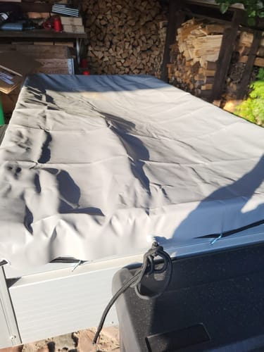 Customer photo review of Anhänger Flachplane 217 x 117 x 8 cm