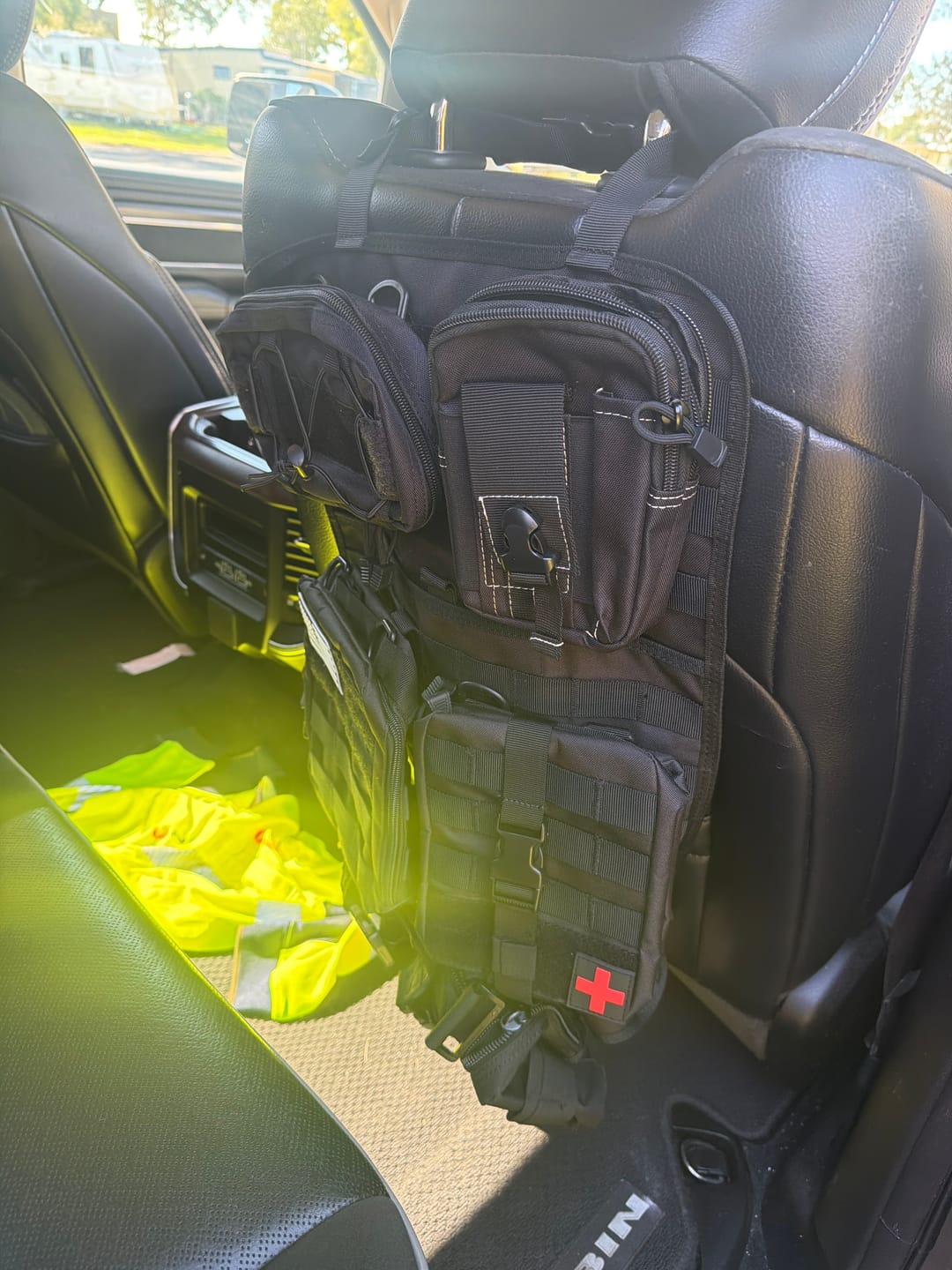 Customer photo review of Tactical MOLLE Seat Organizer Full Set