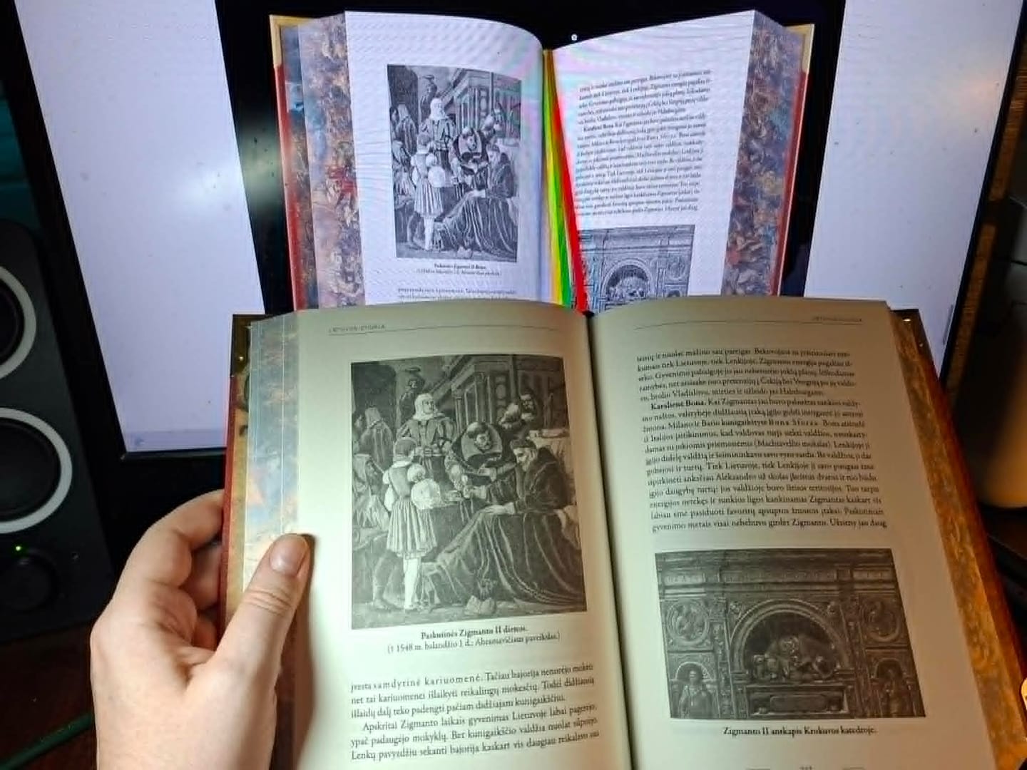 Customer photo review of LIETUVOS ISTORIJA: XXL riboto tiražo kolekcinis A. Šapokos knygos leidimas + trispalvė šilko juostelė + metalo kampai + Žalgirio mūšį vaizduojanti puslapių briauna