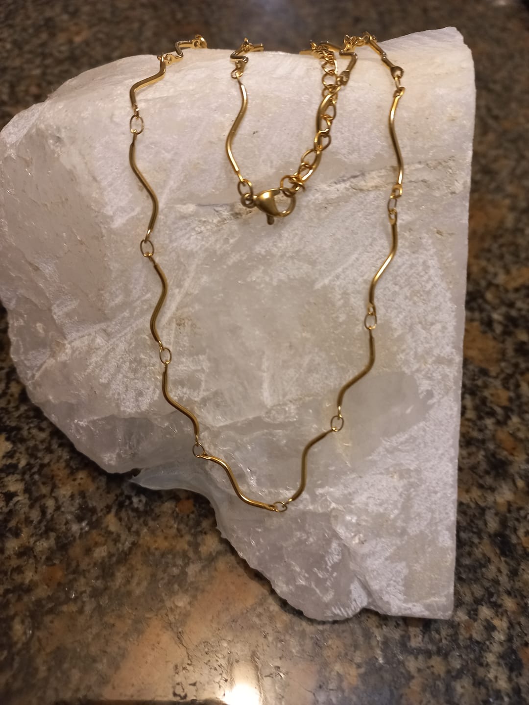 Customer photo review of Cadena Elegancia - Enchape de Oro 18k