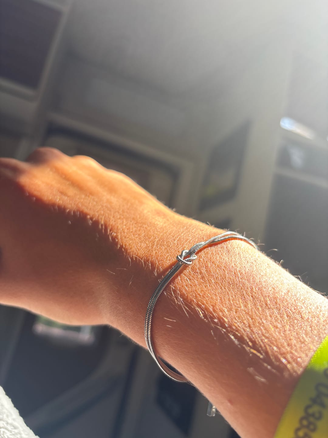 Customer photo review of Never Ending Bracelet 1.5MM (Silver Plated)