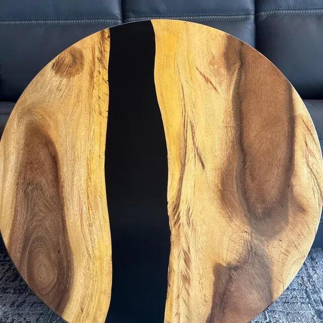 Customer photo review of Coffee Table 35" Round Modern Design for Small Living Room - 104 Manta